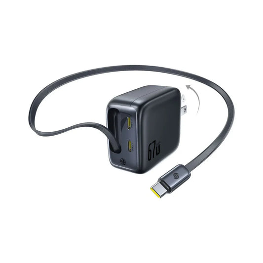 Baseus EnerCore 67w Type-C Charging With Retractable Cable