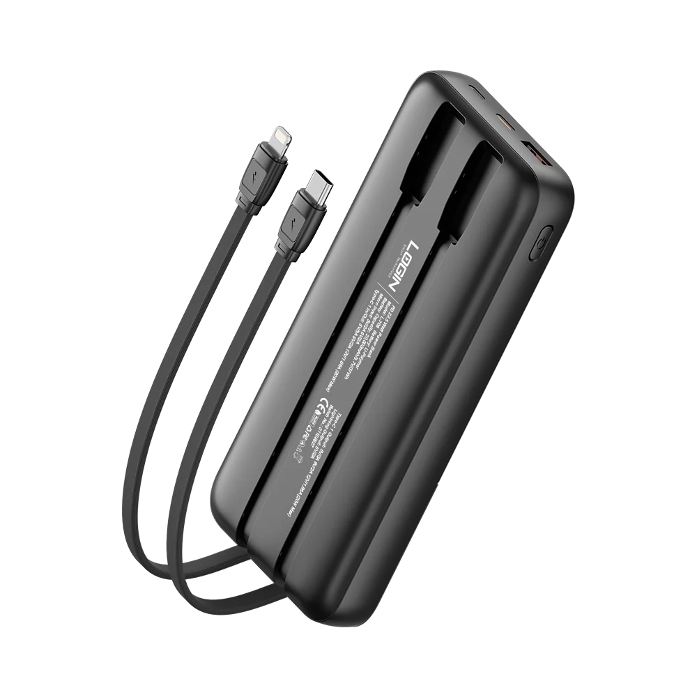 Login L-709 22.5 W 10,000 mAh With Cable PowerBank