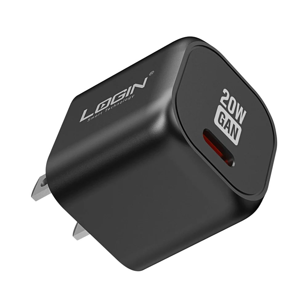 Login 20W GaN Charger Type-C With Lightining Cable