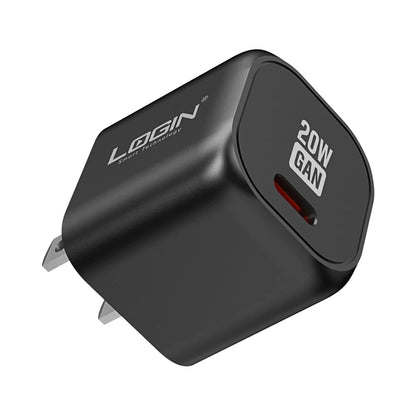 Login 20W GaN Charger Type-C With Lightining Cable