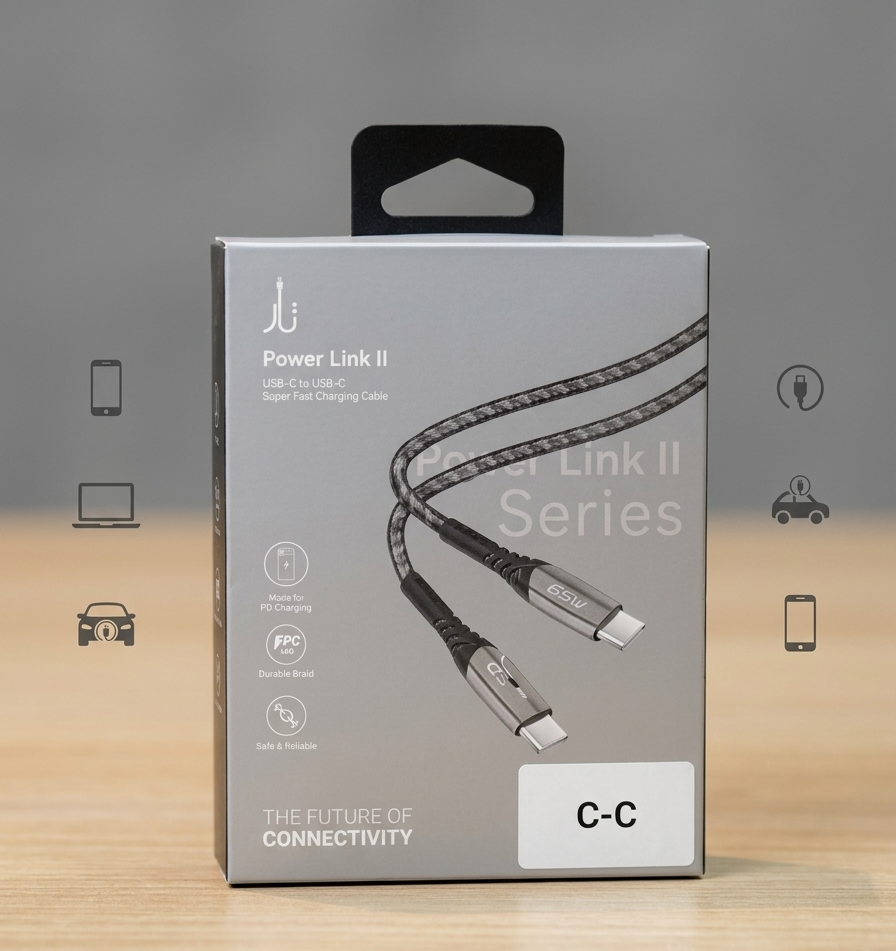 Taar Power Link II USB-C to USB-C braided Cable
