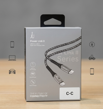Taar Power Link II USB-C to USB-C braided Cable