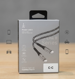 Taar Power Link II USB-C to USB-C braided Cable