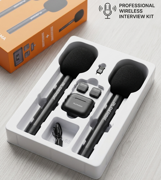 Plokama WM-80 wireless lavalier microphone system