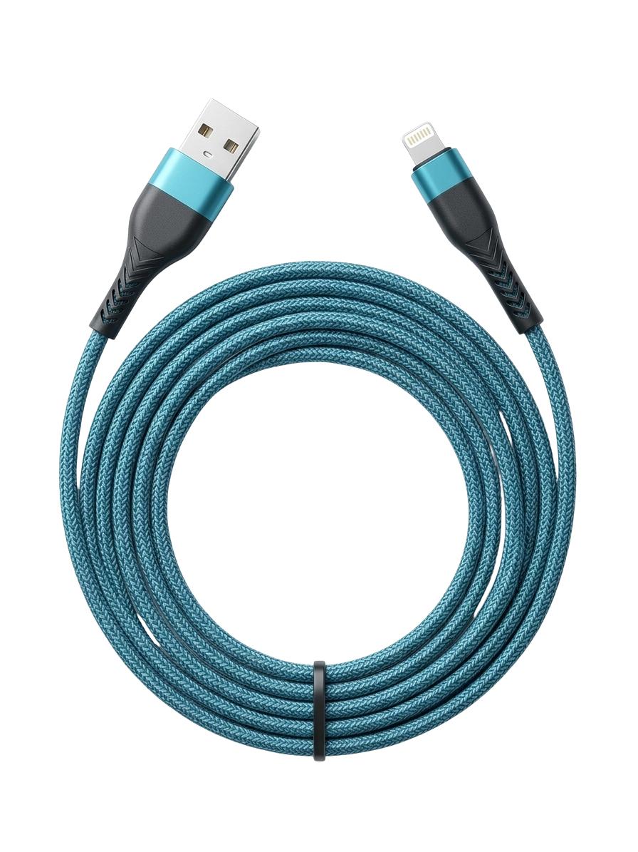Premium Braided 2 Meter USB To Lightning Fast Charging Cable