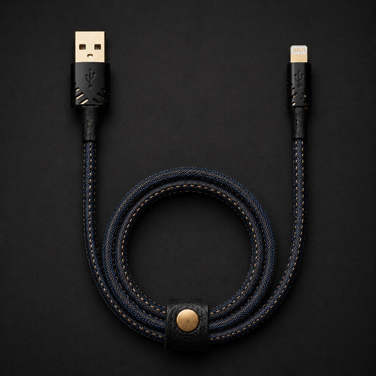 Jeans Braided Cable USB To Lightining For IPhone Fast Charging Cable