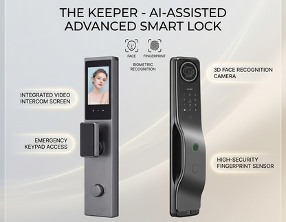 3D Face & Fingerprint Door Lock-LWF27s
