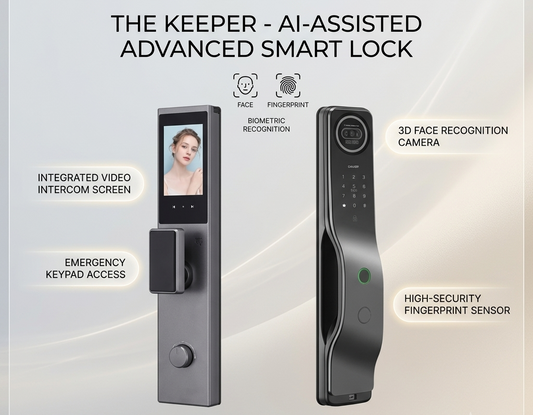 3D Face & Fingerprint Door Lock-LWF27s