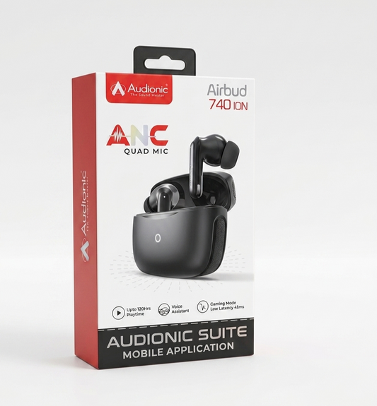 Audionic Airbuds 740 ION ANC Quad Mic